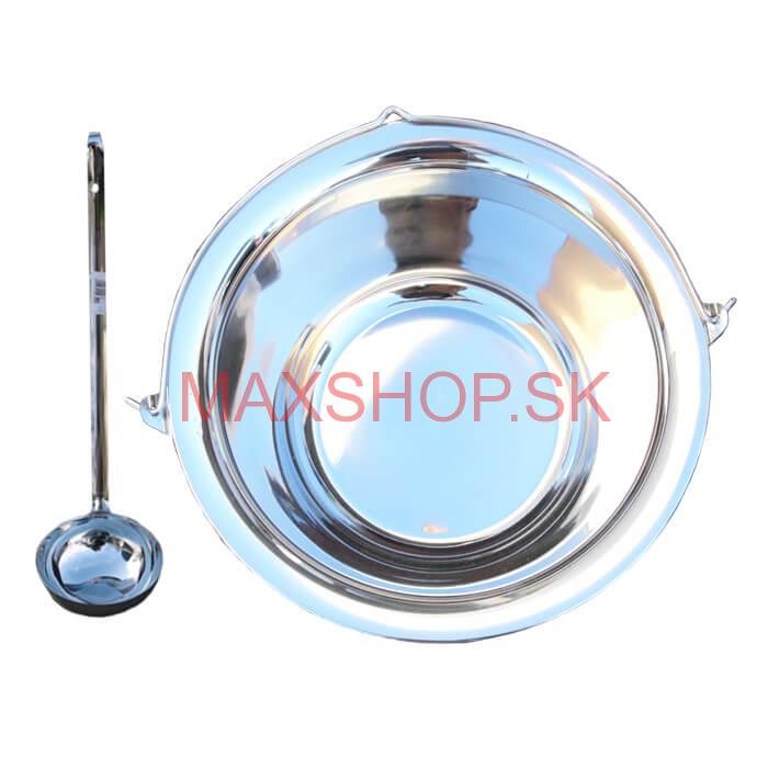 Antikorový kotlík 22 L + antikórová naberačka