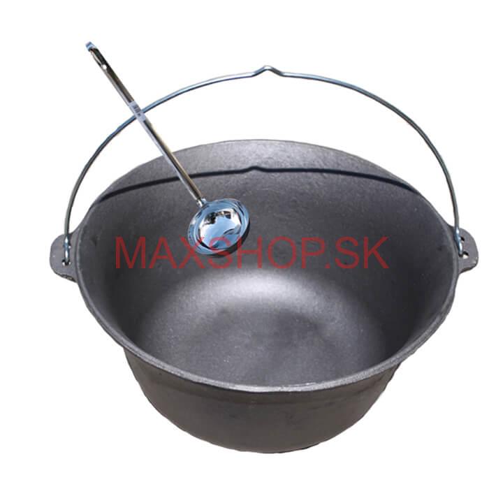 Liatinový kotlík 7,2 L + antikórová naberačka