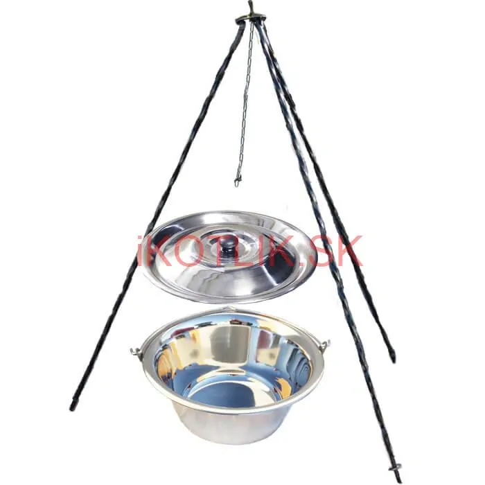 Nerezový kotlík 8 L INOX  + pokrievka + stojan CLASSIC