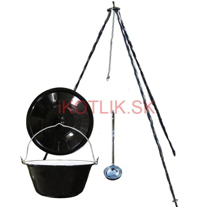 Smaltovaný kotlík 20 L+ pokrievka + stojan