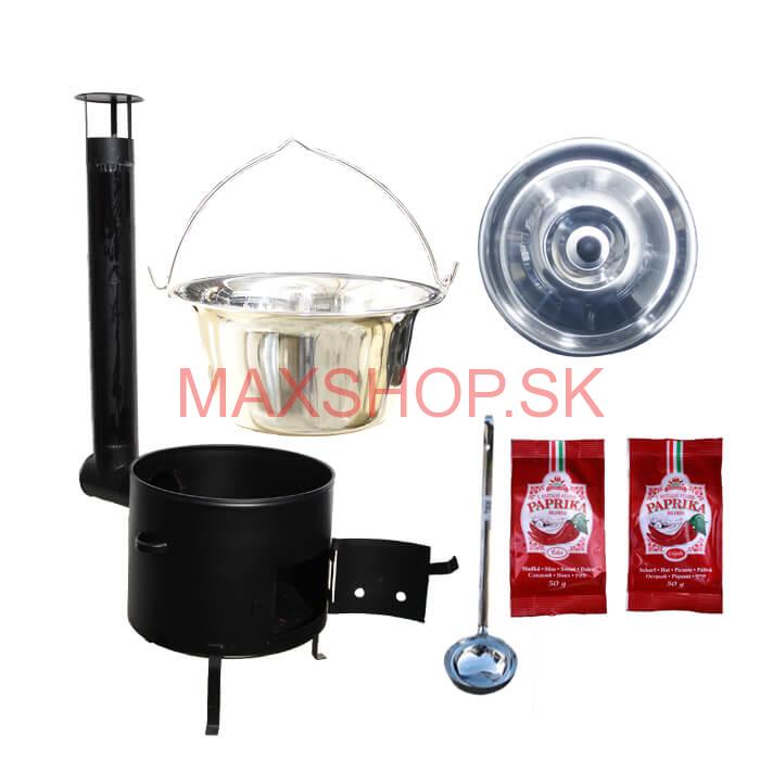 Kotlíkový gulášový set + Antikorový kotlík 15 L (1,2 mm)