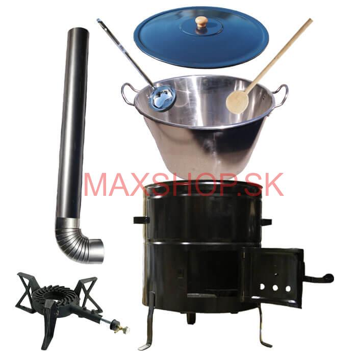 Zabíjačková súprava + nerezový kotol 80 L + horák KEMPER