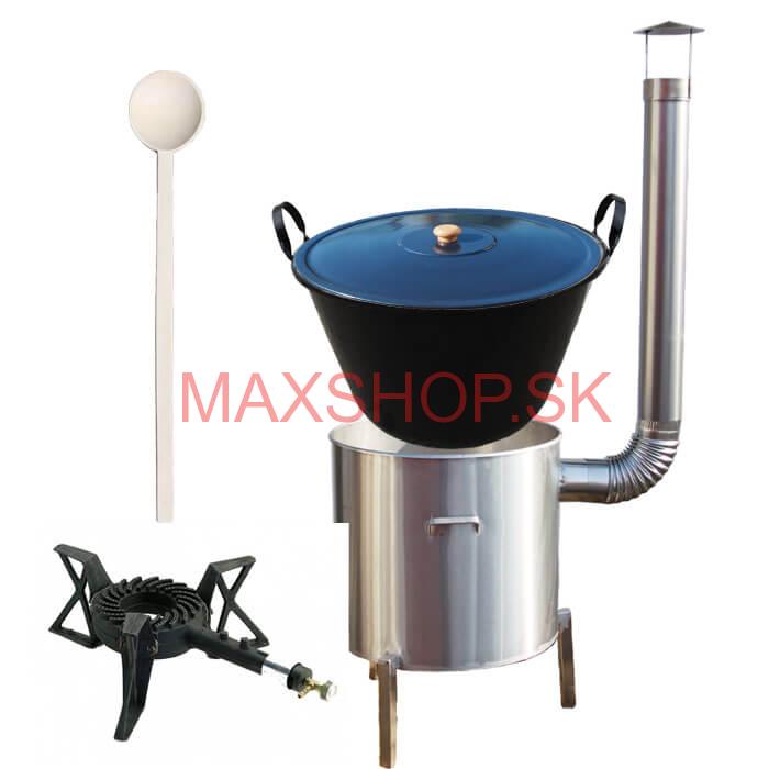 Zabíjačková súprava + smaltovaný kotol 60 L + horák KEMPER