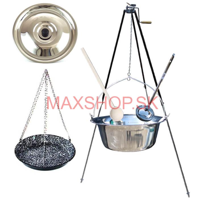 Kotlík s trojnožkou VAR 20 L ANTIKOR + Grilovacia panvica 